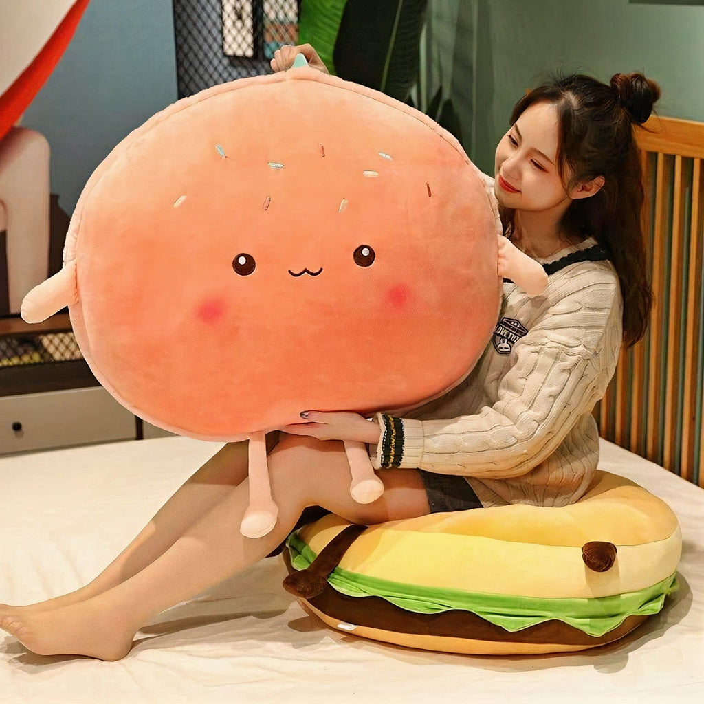 Plumpy Hamburger-kun and Macaroon-chan Plushies Collection - Plumpy Plushies