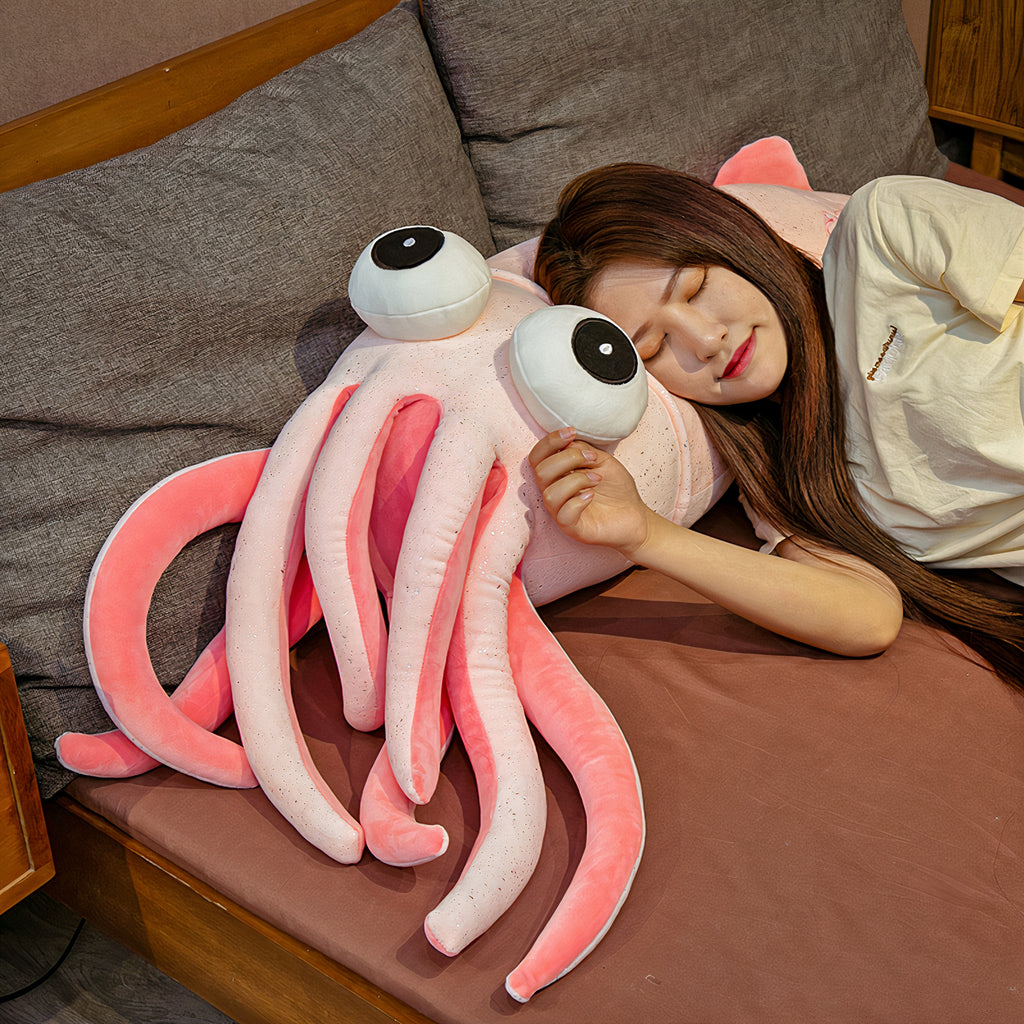 Colossal Plumpy Squiggles the Squid Plushie - Plumpy Plushies