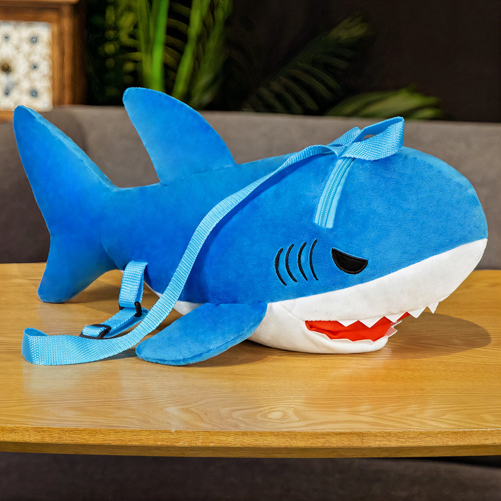 Plumpy Adorable Shark Backpack Plushie - Plumpy Plushies