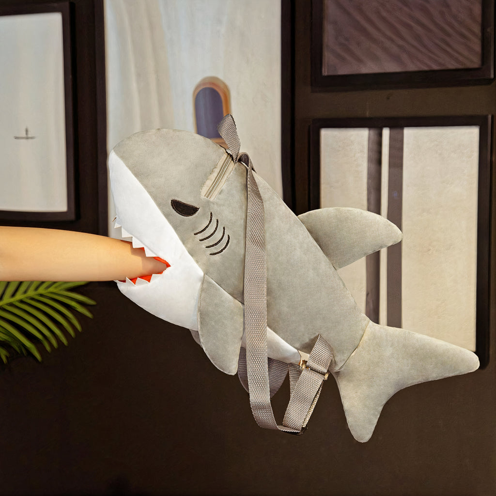 Plumpy Adorable Shark Backpack Plushie - Plumpy Plushies