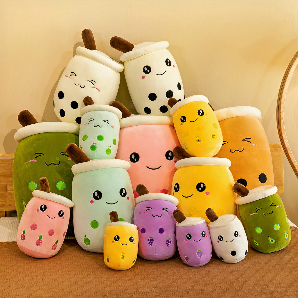 Gigantic Plumpy Colorful Boba Plushies Collection - Plumpy Plushies