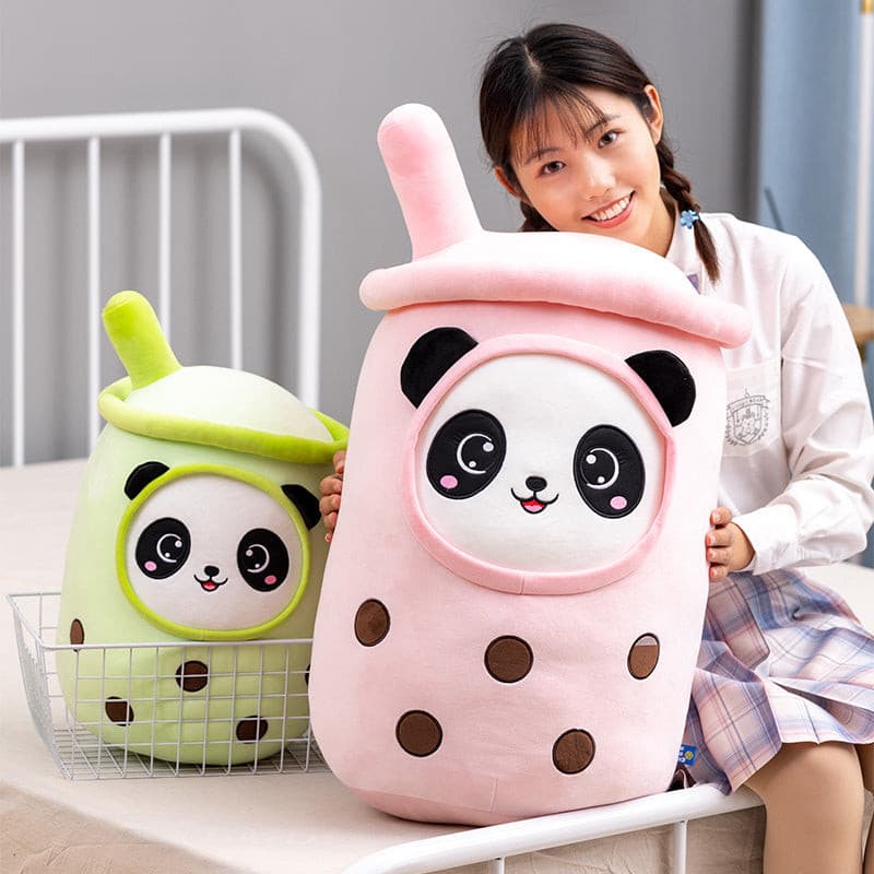 Gigantic Plumpy Panda Bubble Tea Plush - Plumpy Plushies