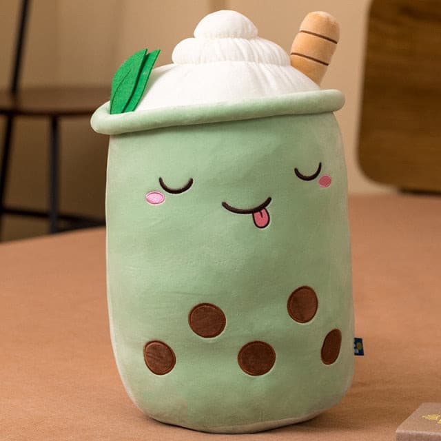 Plumpy Bubbly Coffee Bean, Berry Sweet, and Mint Tea Boba Plushies - Plumpy Plushies